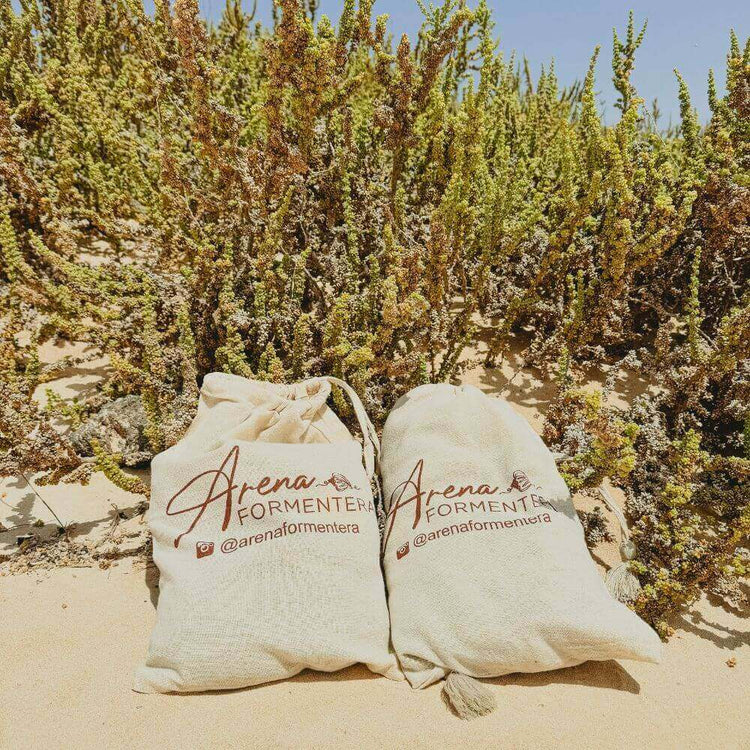 Bolsa de regalo yute de arena formentera