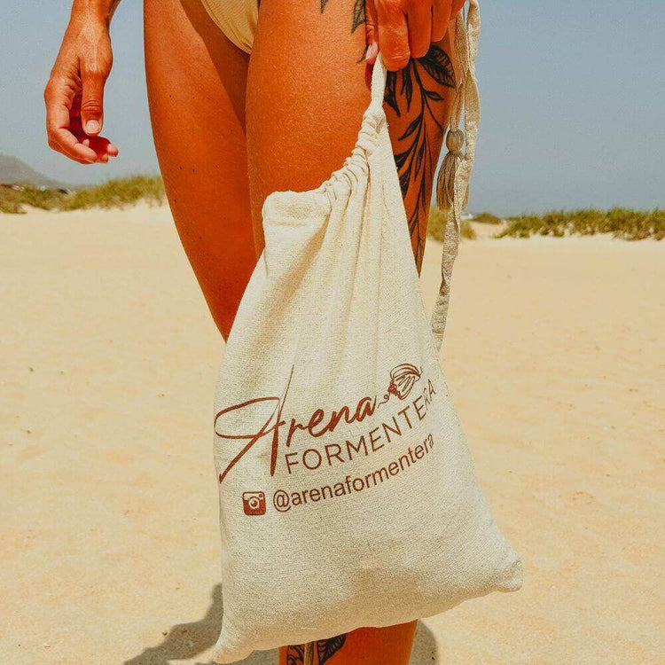 Bolsa de regalo de Yute Arena Formentera