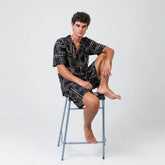 conjunto de camisa y bermuda hombre arena formentera
