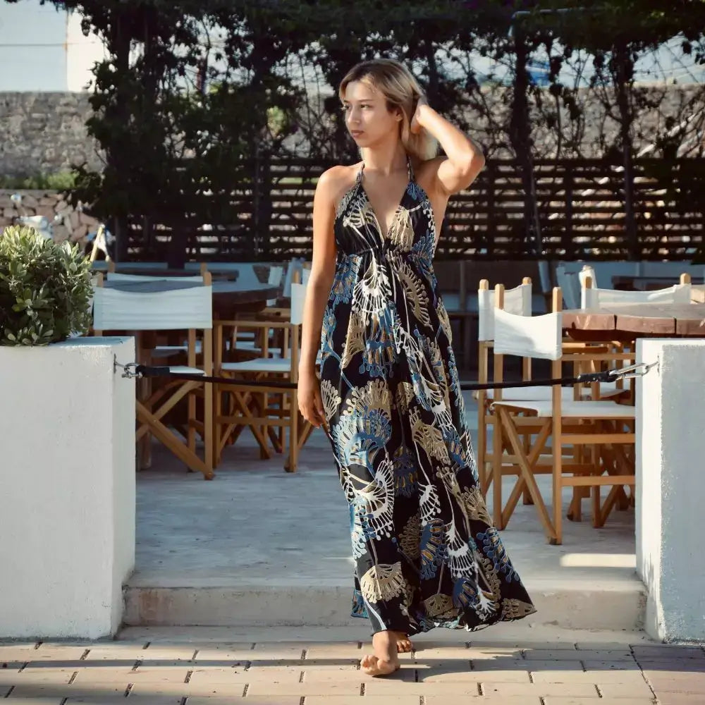 vestido largo bohemio mujer Arena formentera