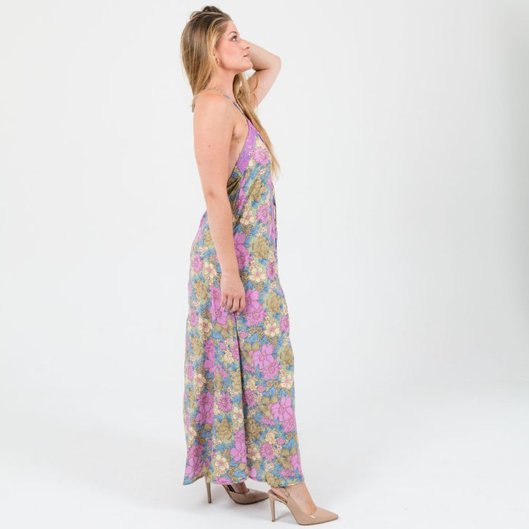 vestido lentejuela bohemio mujer arena formentera