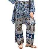 conjunto kimono y pantalón rayón mujer arena formentera