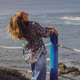 Blusa manga larga para mujer Arena Formentera