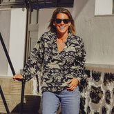 Blusa manga larga para mujer Arena Formentera