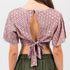 top corto con manga bohemio mujer Aena Formentera
