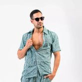 camisa manga corta hombre arena formentera