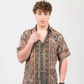 camisa hombre manga corta bulgaro arena formentera
