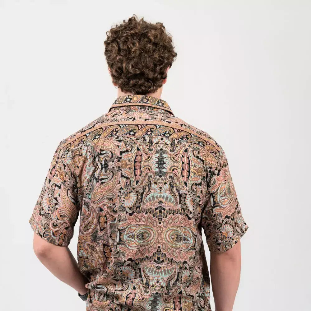 camisa hombre manga corta bulgaro arena formentera