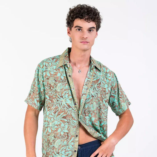 camisa manga corta hombre arena formentera