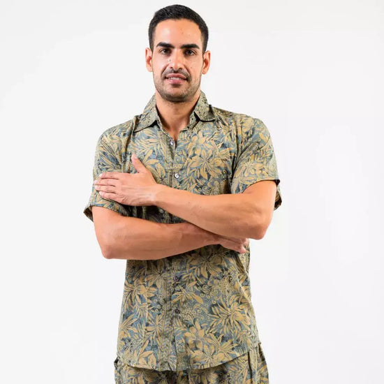 camisa mangas cortas hombre