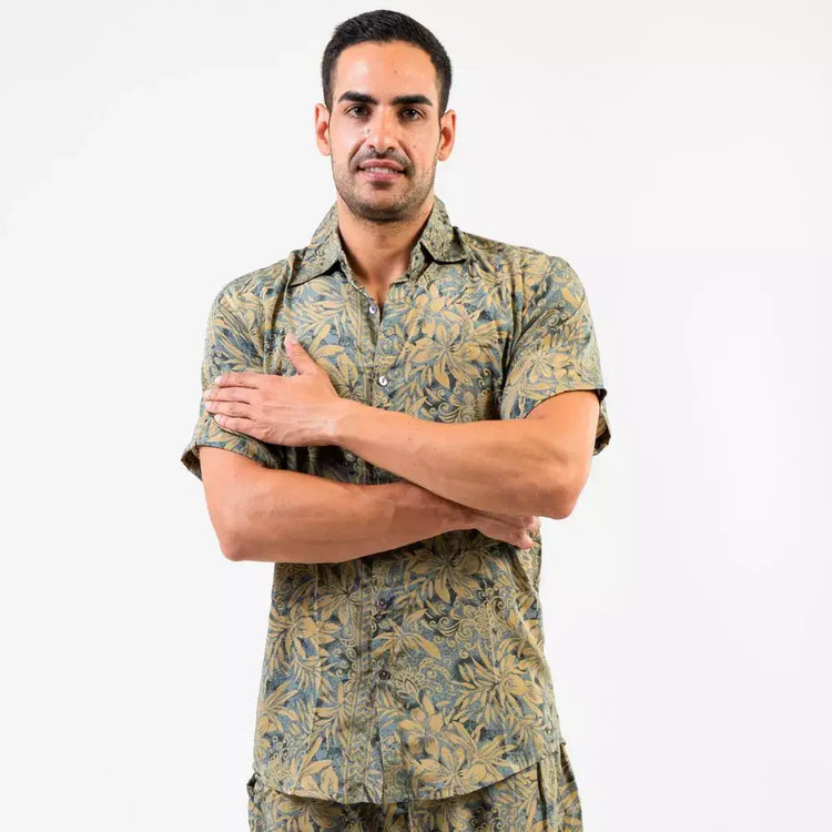 camisa mangas cortas hombre