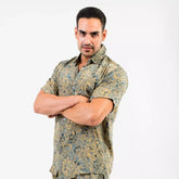 camisa mangas cortas hombre