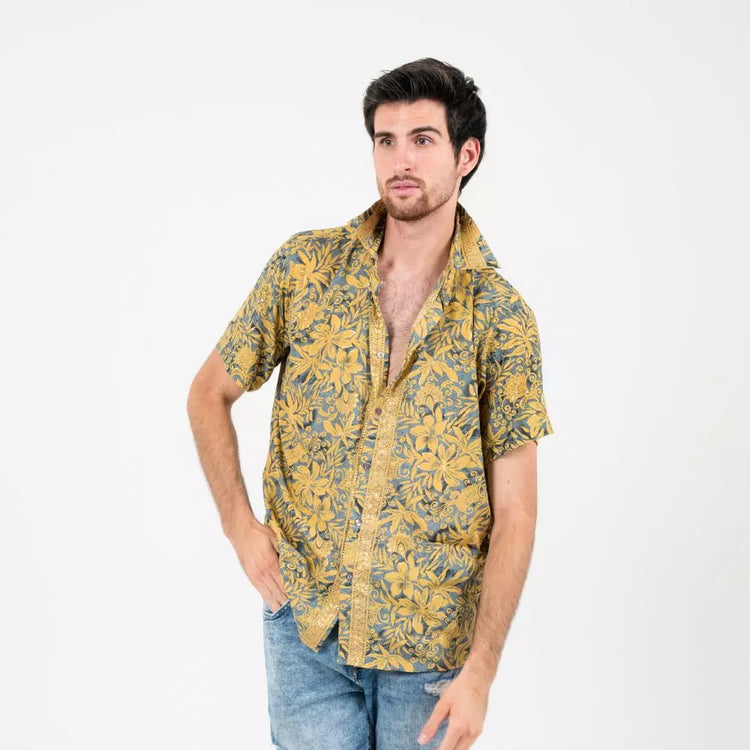 camisa mangas cortas hombre