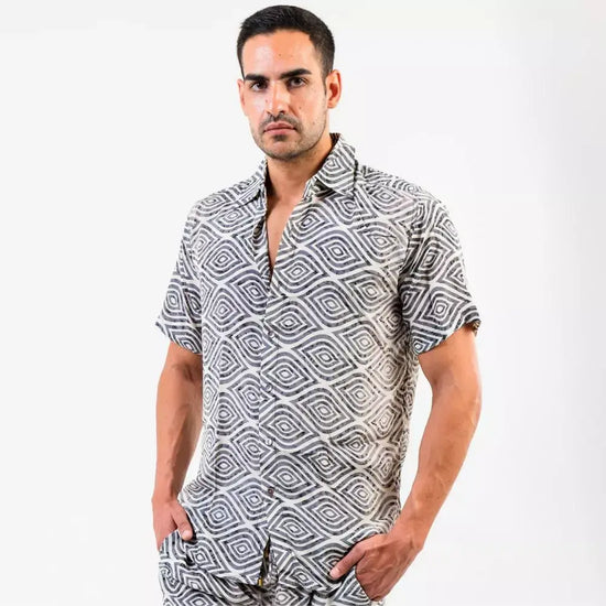camisa manga corta hombre arena formentera