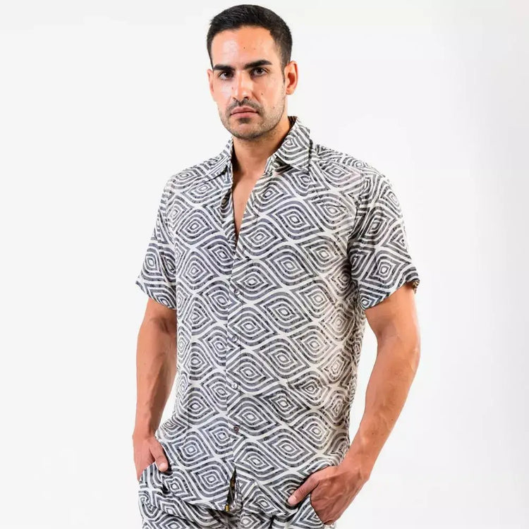 camisa manga corta hombre arena formentera