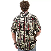 camisa de rayón manga corta hombre arena formentera