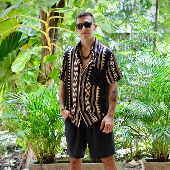 camisa manga corta hombre arena formentera