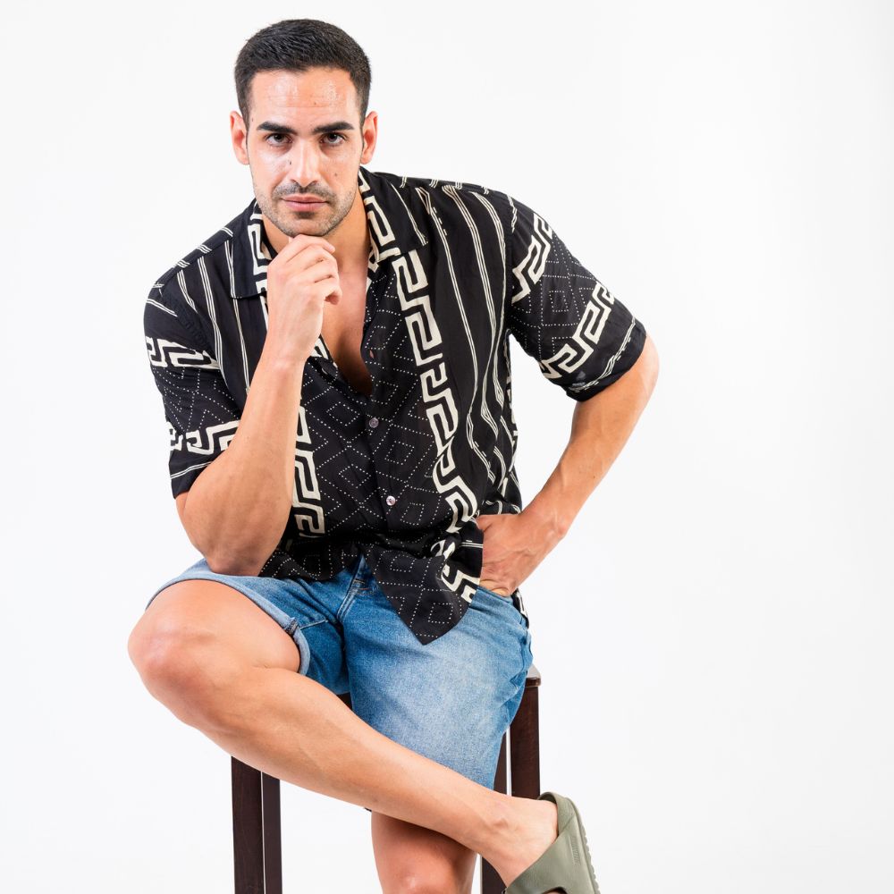 camisa manga corta hombre arena formentera