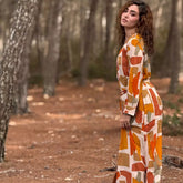 Camisero vestido largo de rayón mujer Arena Formentera