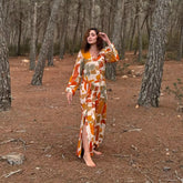 Camisero vestido largo de rayón mujer Arena Formentera