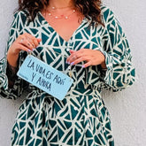 vestido camisero largo algodón mujer arena formentera