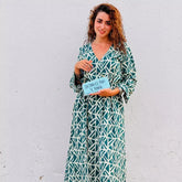 vestido camisero largo algodón mujer arena formentera