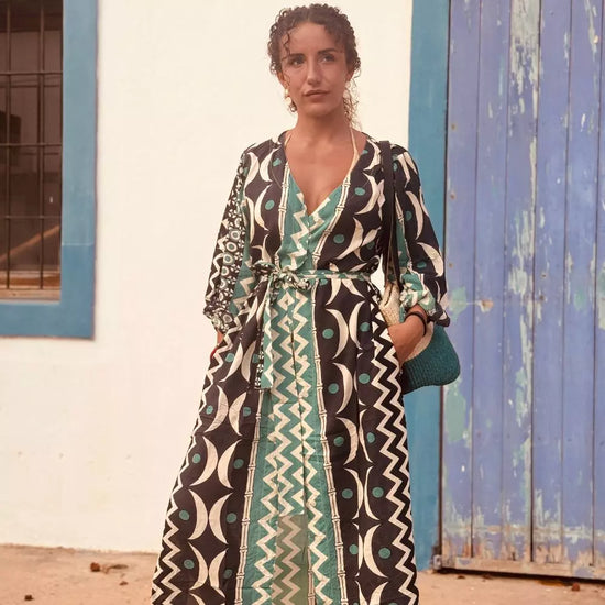 camisero vestido mujer algodón arena formentera