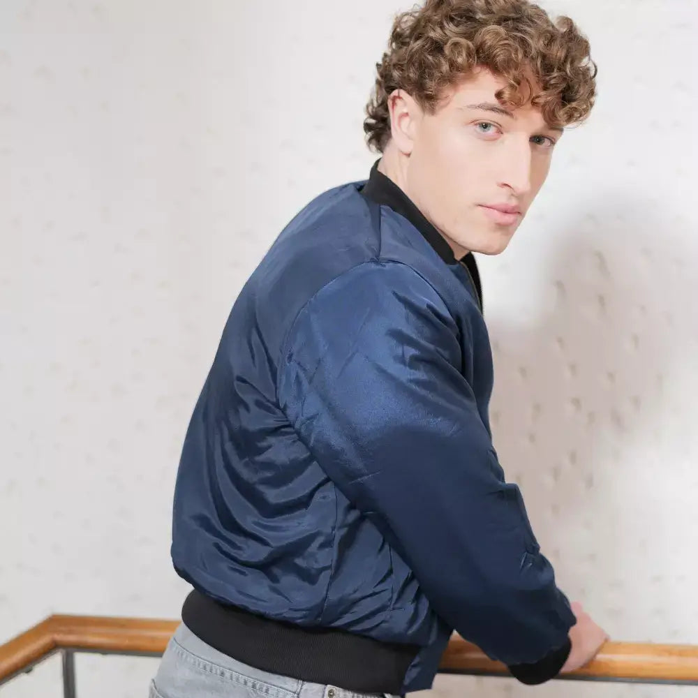 chaqueta bomber  con cremallera hombre mujer arena formentera