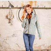 abrigo bohemio mujer · abrigo largo estampado · abrigo ligero otoño invierno · abrigo elegante boho chic · abrigo versátil mujer · abrigo de entretiempo · abrigo estilo bohemio chic