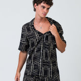 conjunto de camisa y bermuda hombre arena formentera