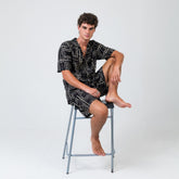 conjunto de camisa y bermuda hombre arena formentera