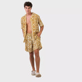 conjunto dos piezas camisas y bermudas hombre arena formentera