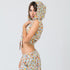 conjunto top con capucha y falda bohemio arena formentera