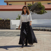 falda larga bambula mujer arena formentera