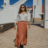 falda larga bambula mujer arena formentera