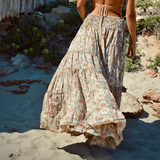Falda Bohemia Arena – Estampado Arena Suave,  Vittoria