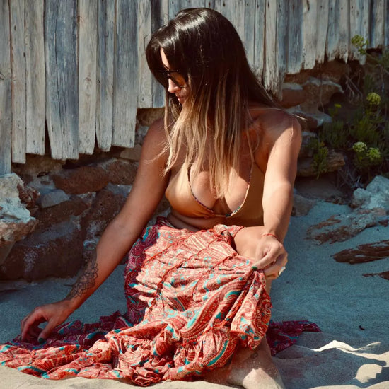 Falda Bohemia Coral,  Vittoria