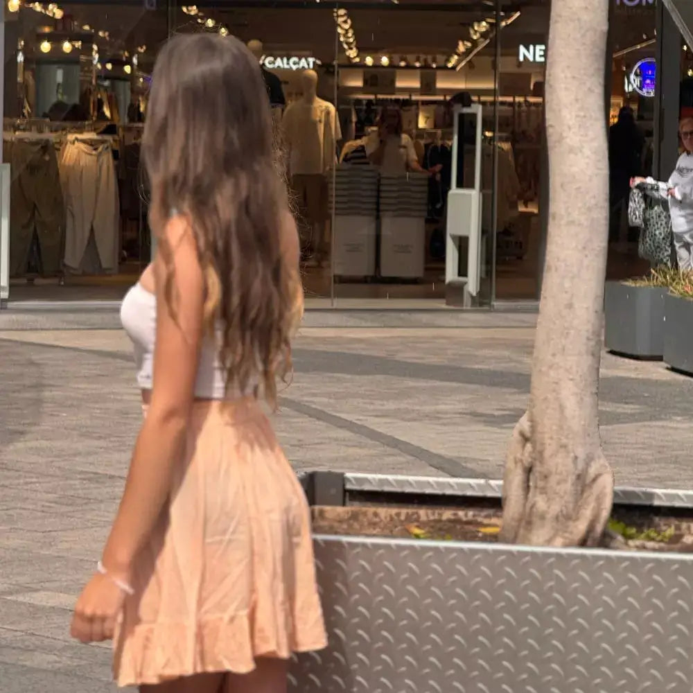 falda bambula corta sabbia tulum teen