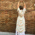 kimono Athenea Arena Formentera; kimono bohemio mujer; kimono largo ligero; kimono New Saari; kimono estampado elegante; kimono fluido con cinturón; moda boho chic verano