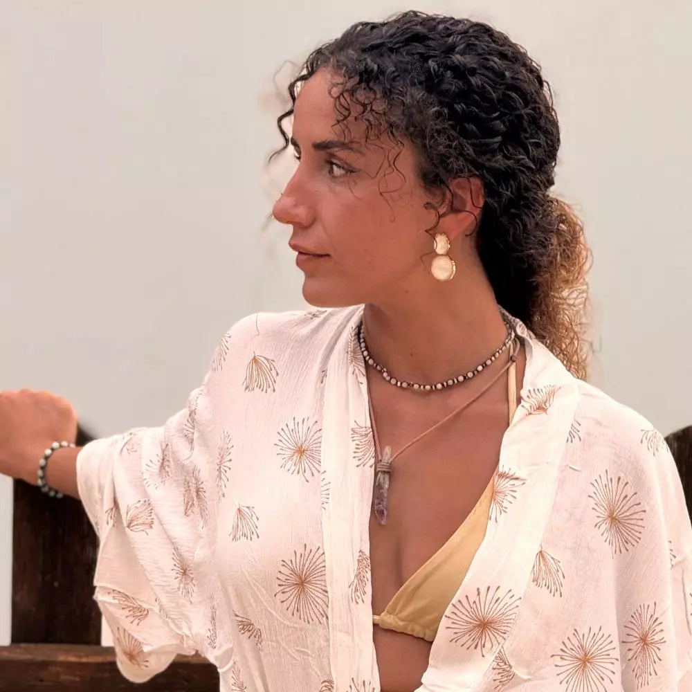 kimono larga de rayon mujer