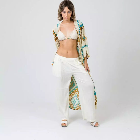 pantalon bambula mujer arena formentera
