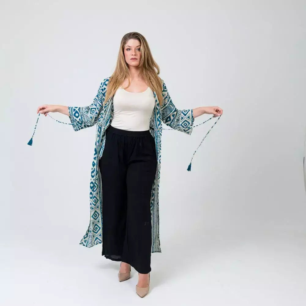 pantalon bambula mujer arena formentera