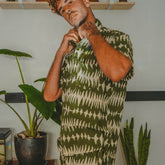 conjunto dos piezas camisas y bermudas hombre arena formentera