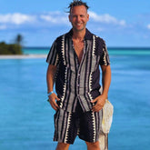 conjunto camisa y bermudas hombre arena formentera