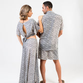 conjunto camisa y bermuda hombre arena formentera