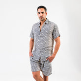 conjunto camisa y bermuda hombre arena formentera