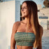 conjunto top bandeau y bermuda con pompones mujer teen arena formentera