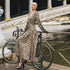 vestido largo cruzado bohemio mujer Arena Formentera vestido largo cruzado mujer · vestido bohemio elegante · vestido rayón manga larga · vestido cayetana · vestido verano boho chic · vestido cruzado tallas grandes · moda bohemia femenina