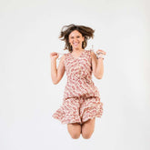 vestido corto cruzadao teen mjer arena formentera