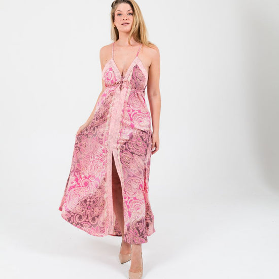 Vestido de lentejuelas rosa, Sunshine